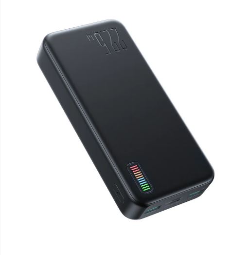 Ultimate Portable Dazzling Series Travel Power Bank USB-C Power 22.5W LED indicators And fast charging High Capacity 20000mAh Model JR-QP195