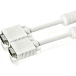 VGA Male to Male  15 Pin  1080P OD 8MM Extra Durability &  Protection  1.5M  Video Cable Support  Devices PC  HD TV  Laptop Monitor Screen Projector
