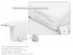 Apple MacBook Air 13 Inch Pro T-Tip 85W MagSafe 2 Power Adapter Charger 2012-2015)    For  A1398 A1502