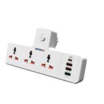 Power Extension   304PUC  Multi-Socket Speed-X 7  In 1 1500W Output Capacity   Universal  3 Power Sockets & 1 USB-C  Ports With 3 USB Quick Charge  Ports  2M  Power Cable  Compatible For   Tablet Chargers Notebook & Desktop Cameras  Televisions Hi-Fi Systems Speakers  Routers Printer   Fax Machines  Mobile Phone