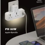 Multi-Purpose Extension Power Socket  SC2311 Touch Night Lamp  20W Fast Charging    LDNIO 5 In 1 2500W High-Power Output Capacity   Universal  2    Power Sockets & 1 USB-C  PD  Ports  With 2 USB-A   QC Ports  2M  Heavy Power Cable  Compatible With    Home  Offices  Workstations  Gaming Setups  Travel Use