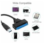 High Speed    USB 3.0 External Converter  SSD Or HDD Data Transfer 22 Pins   SATA Cable Compatible Devices  Windows PCs  Laptops  Macbooks   SATA Drives - Image 3