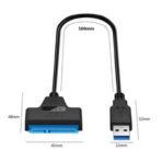 High Speed    USB 3.0 External Converter  SSD Or HDD Data Transfer 22 Pins   SATA Cable Compatible Devices  Windows PCs  Laptops  Macbooks   SATA Drives - Image 2