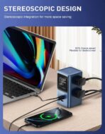 Multi-Purpose  Tower  Extension Power Socket  SC2    45W   Fast  Charging LED Display Light   LDNIO 7 In 1 2500W High-Power Output Capacity   Universal  4    Power Sockets & 2  USB-C  PD  Ports  With 1 USB-A   QC Ports  2M  Heavy Power Cable  Compatible With    Home  Offices  Workstations  Gaming Setups  Travel Use - Image 6