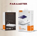Multi-Purpose Extension Power Socket  SCW3451  Premium Multi-Socket With Wifi  Frequency: 2.4GHz  Smart Power  LDNIO 7 In 1 2500W High-Power Output Capacity   Universal  3 Power Sockets & 1 USB-C  PD  Ports  With 2 USB-A   QC Ports  2M  Heavy Power Cable - Image 3
