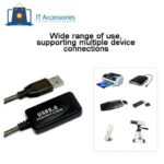 High Speed Data Transfer With IC  400Mbps   Active Repeater  Plug & Play  Material PVC   Extension Extender Cable Length   10M USB 2.0  Male  to  Female  Cable - Image 2