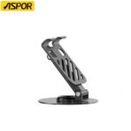 Foldable, Lightweight Excellent Stability  360° Rotating Head & Adjustable Viewing Angles Aspor A701     Material Carbon Steel   Silicone  Desktop  Tablet   Stand Or Mobile  Holder  Compatible Devices   Apple iPhone  Samsung Galaxy Series Google Pixel  Xiaomi Redmi Poco OPPO Vivo Realme  Infinix & Tecno - Image 4