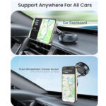 Compact Design Easy  to Install Material  ABS Plastic Perfect Viewing 360 Rotation KD07   Magnetic Car Phone Holder  Strong Suction Base  Compatible Devices Apple iPhone  Samsung Galaxy  Google Pixel Series - Image 5