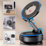 Compact Design Easy  to Install Material  ABS Plastic Perfect Viewing 360 Rotation KD07   Magnetic Car Phone Holder  Strong Suction Base  Compatible Devices Apple iPhone  Samsung Galaxy  Google Pixel Series - Image 3