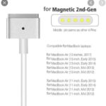 MacBook Air T-Tip 60W MagSafe 2 Power Adapter Charger 2014 2015 2016 2017   For   Apple A1435  A1465  A1436  A1466 - Image 2