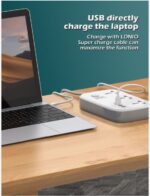 Multi-Purpose Extension Power Socket  SC3416  Premium -Socket 65W Fast Charging    LDNIO 7 In 1 2500W High-Power Output Capacity   Universal  3  Gang  Power Sockets & 1 USB-C  PD  Ports  With 2 USB-A   QC Ports  2M  Heavy Power Cable - Image 4
