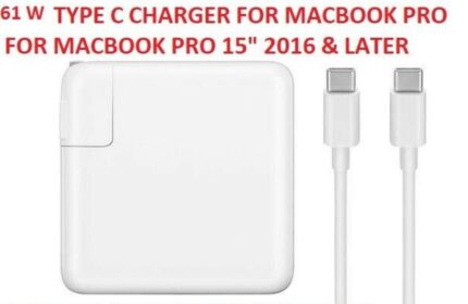 Apple MacBook Pro 13  Inch Type-C  61W Power Adapter Charger 2016 2017 2018   For  A1718  A1706 A1708