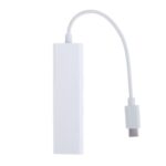 USB Type-C  4 In 1 Portable  Multi Hub To LAN RJ45 Ethernet  Adapter Female  With 3 ports USB 2.0  Compatible Devices MacBook Phones  Tablets - Image 3