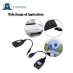 Range Extender USB 2.0 to  RJ45 CAT5  CAT6 Adapter  High Speed Data Transfer  Ethernet Extender 4800Mbps  Plug & Play 150 Feet (45M ) Extender - Image 6