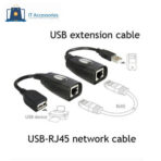 Range Extender USB 2.0 to  RJ45 CAT5   CAT6 Adapter   High Speed Data Transfer  Ethernet Extender 4800Mbps  Plug & Play 150 Feet (45M ) Extender   Compatible For  PC Laptop Printers Webcams USB Keyboards USB Mouse Barcode Scanners POS Systems