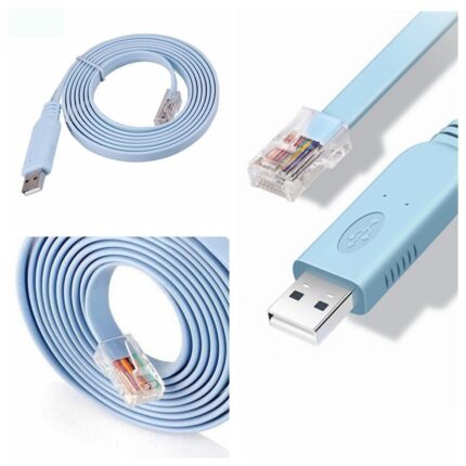 USB 2.0 to RJ45 RS232 Console Adapter Cable FTDI Chip