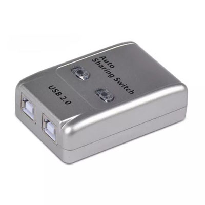 2 port usb 03 Compact & Durable Design USB 2.0 Auto 2 Port Printer Sharing Switch Compatible For Computers Laptops Windows MacBook - Image 1