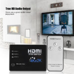 High Quality HDMI 2K  4K   Switcher  3 Port Splitter  3 in 1 Hub Switch   Compatible For Computers Laptops Projectors PlayStation Xbox Consoles