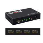 HDMI 2K  4K Splitter  4 Port 1 Input 4 Output for    Computers Laptops Projectors PlayStation Xbox Consoles