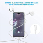 Apple  Wired Handsfree Stereo Sound  iPhone 17   Best Quality Built-in  Microphone  Connector Type C   Series  Compatible For   iPhone 17 iPhone 17 Plus iPhone  17 Pro  17 Pro Max - Image 3
